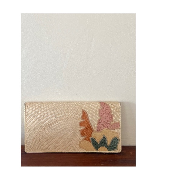 Cora Jacobs vintage wallet purse woven fabric - Picture 3 of 8